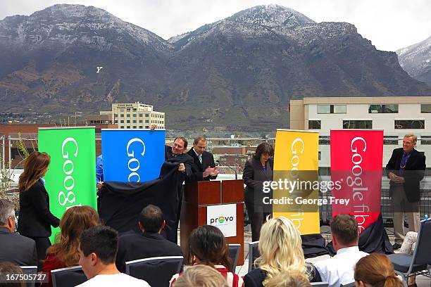 Google, state and city officials gathered at the Provo Convention Center to announce that the city has been chosen as the third city in the country...