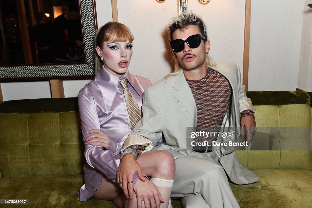 Dakota Schiffer and Dom attend the Perfect X Valentino LFW party