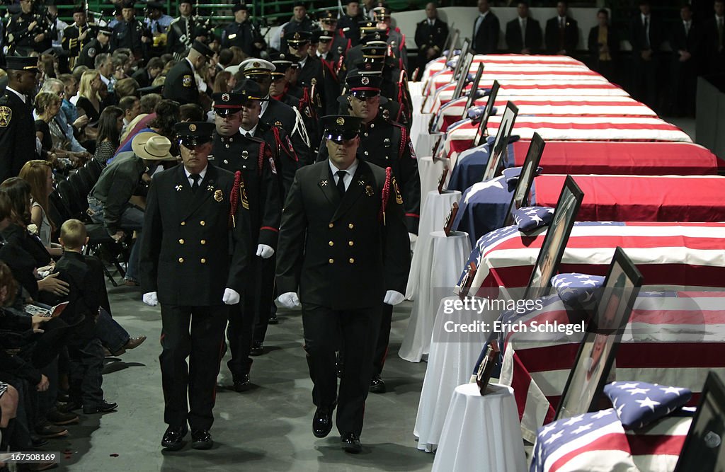 Victims Of Texas Fertilizer Plant Explosion Memorialized