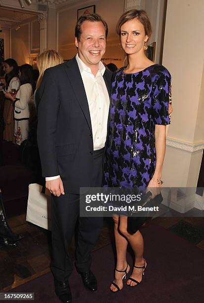 Jamie Allsopp and Jacquetta Wheeler attend the Frocks and Rocks Party hosted by Alice Temperley and Jade Jagger on April 25, 2013 in London, England.