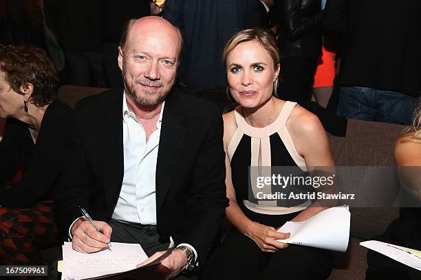 Paul Haggis and Radha Mitchell attend the TFF Awards Night during the 2013 Tribeca Film Festival on April 25, 2013 in New York City.