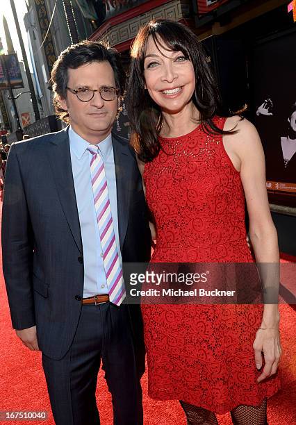 Host Ben Mankiewicz and actress Illeana Douglas attend the "Funny Girl" screening during the 2013 TCM Classic Film Festival Opening Night at TCL...