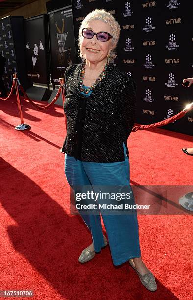 Actress Marge Champion attends the "Funny Girl" screening during the 2013 TCM Classic Film Festival Opening Night at TCL Chinese Theatre on April 25,...