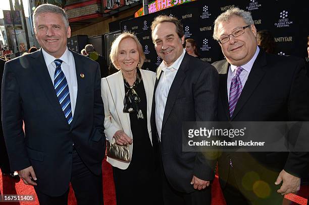 Chairman and CEO of Turner Broadcasting Phil Kent, actress Eva Marie Saint, general manager of TCM Jeff Gregor and president of Turner Entertainment...