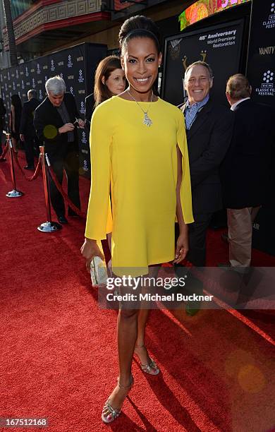 Actress Kearran Giovanni attends the "Funny Girl" screening during the 2013 TCM Classic Film Festival Opening Night at TCL Chinese Theatre on April...