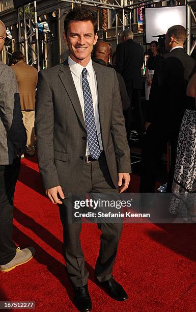 Actor Brandon Johnson attends the "Funny Girl" screening during the 2013 TCM Classic Film Festival Opening Night at TCL Chinese Theatre on April 25,...