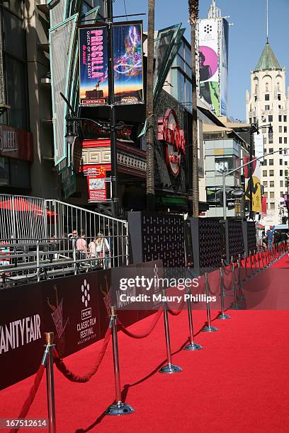 General view of the atmosphere during the "Funny Girl" screening during the 2013 TCM Classic Film Festival Opening Night at TCL Chinese Theatre on...