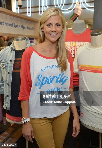 Sportscaster Samantha Ponder poses for a picture as Sportiqe and ESPN ...