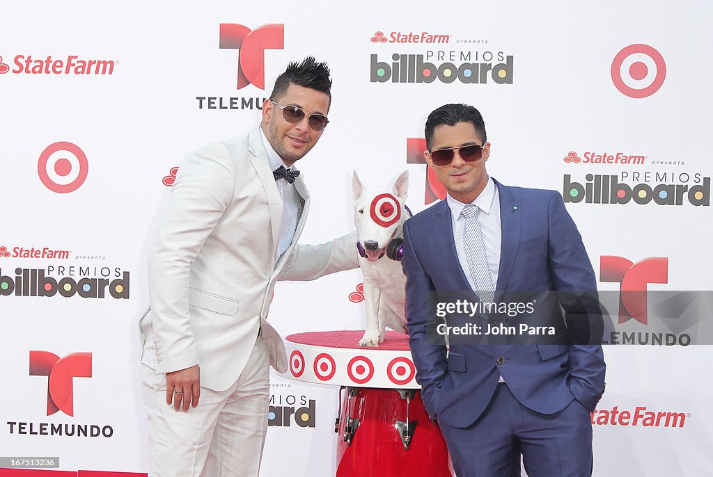 Target's Beloved Bull Terrier Mascot Bullseye Hits The 2013 Billboard Latin Music Awards Red Carpet