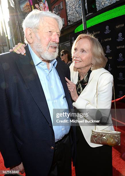 Actors Theodore Bikel and Eva Marie Saint attend the "Funny Girl" screening during the 2013 TCM Classic Film Festival Opening Night at TCL Chinese...