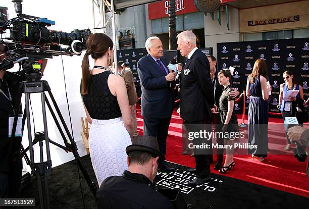 Host Robert Osborne and actor Max von Sydow attend the "Funny Girl" screening during the 2013 TCM Classic Film Festival Opening Night at TCL Chinese...