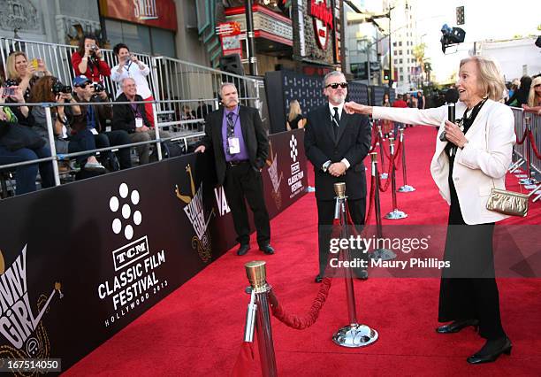 Vice President of Original Productions for Turner Classic Movies Tom Brown and actress Eva Marie Saint attend the "Funny Girl" screening during the...