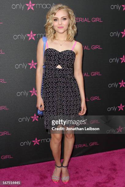 AnnaSophia Robb attends the Madonna's Fashion Evolution Pop-Up Exhibition In Conjunction With The Pop Star's "Material Girl" Clothing Line At Macy's...