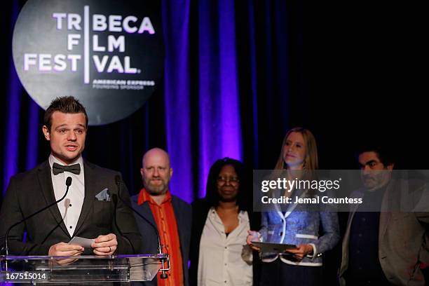 Gareth Baxendale speaks at the TFF Awards Night during the 2013 Tribeca Film Festival on April 25, 2013 in New York City.