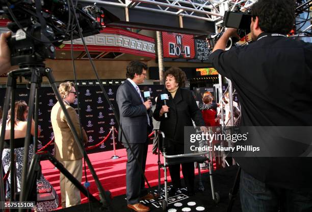 Host Ben Mankiewicz and actress Jane Withers attend the "Funny Girl" screening during the 2013 TCM Classic Film Festival Opening Night at TCL Chinese...