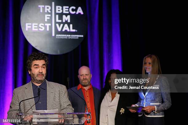 Director Joe Berlinger speaks at the TFF Awards Night during the 2013 Tribeca Film Festival on April 25, 2013 in New York City.