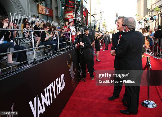 Television personality Wink Martindale and Vice President of Original Productions for Turner Classic Movies Tom Brown attend the "Funny Girl"...