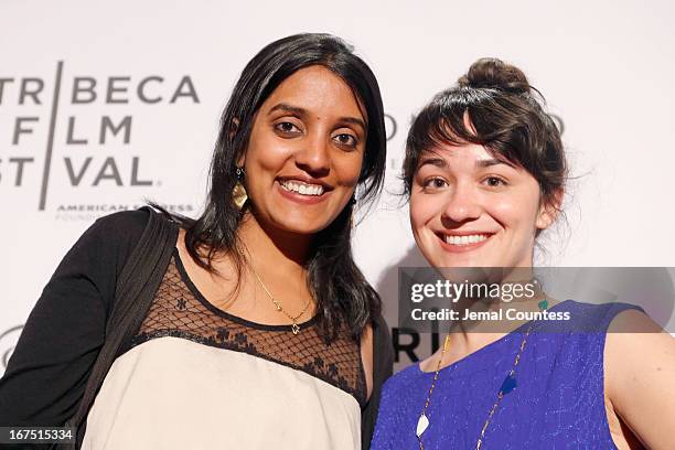 Director Meera Meno and Danielle Firozzi attend the TFF Awards Night during the 2013 Tribeca Film Festival on April 25, 2013 in New York City.
