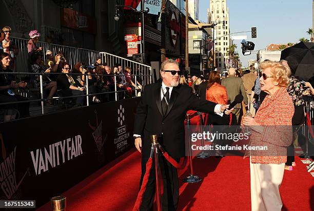 Vice President of Original Productions for Turner Classic Movies Tom Brown and actress Jacqueline White attend the "Funny Girl" screening during the...