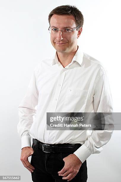 Limited chief technology officer Mathias Ortmann poses during a portrait session on April 26, 2013 in Auckland, New Zealand. MEGA Limited this year...