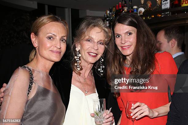 Sigrid Streletzki, Trixie Milles and Andrea Dibelius attend the MARRAKECH Biennale Hosts Event on April 25, 2013 in Berlin, Germany.