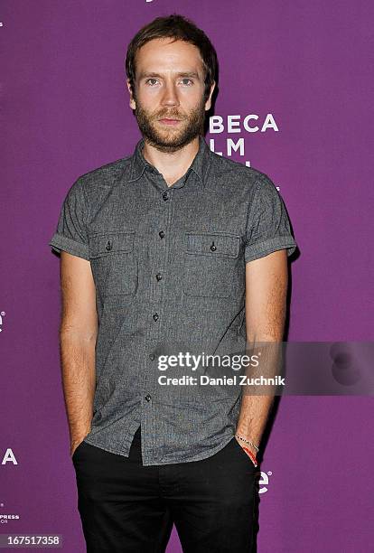 Mark Webber attends the premiere of "The Motivation" during the 2013 Tribeca Film Festival at SVA Theater on April 25, 2013 in New York City.