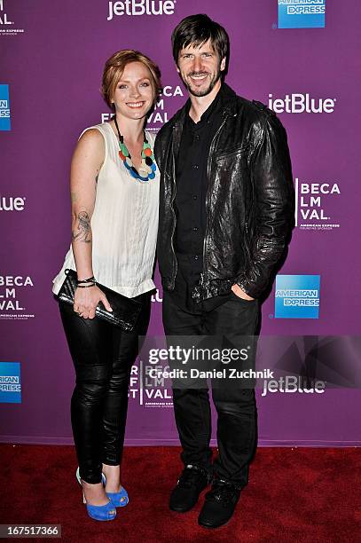 Christine Cole and Chris Cole attend the premiere of "The Motivation" during the 2013 Tribeca Film Festival at SVA Theater on April 25, 2013 in New...