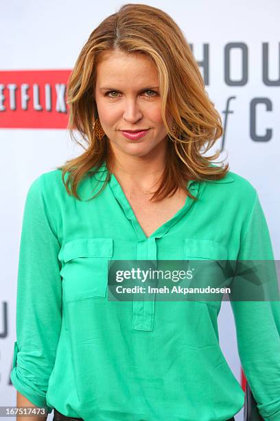 Actress Laurie Fortier attends Netflix's 'House Of Cards' For Your Consideration Q&A Event at Leonard H. Goldenson Theatre on April 25, 2013 in North...