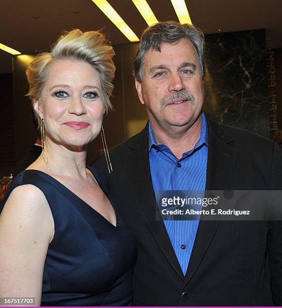 Actress Trine Dyrholm and Sony Pictures Classics Co-President Tom Bernard arrive to the premiere of Sony Pictures Classics' "Love Is All You Need" at...