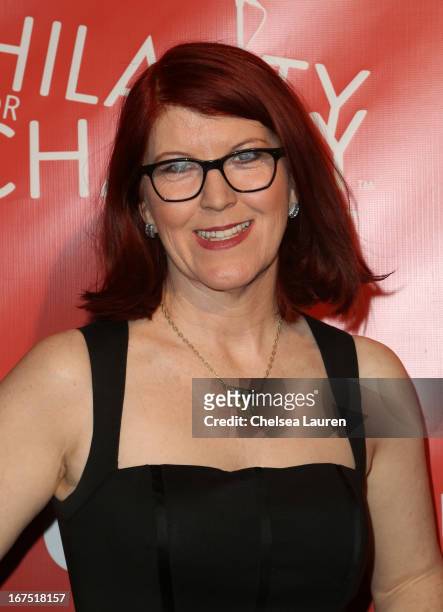 Actress Kate Flannery attends the Second Annual Hilarity For Charity benefiting The Alzheimer's Association at the Avalon on April 25, 2013 in...