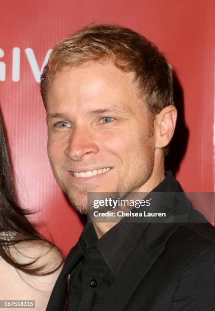 Singer Brian Littrell of the Backstreet Boys attends the Second Annual Hilarity For Charity benefiting The Alzheimer's Association at the Avalon on...