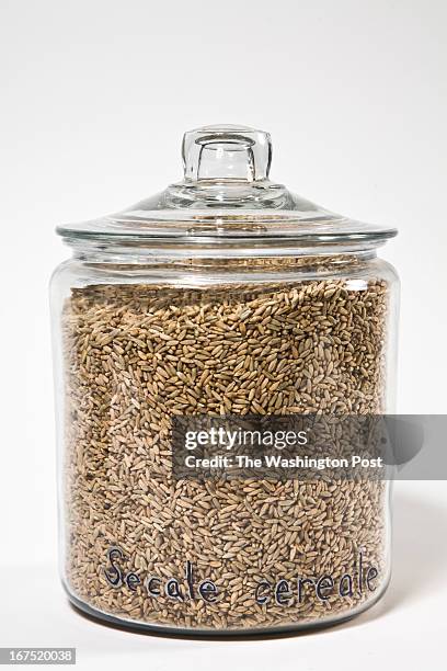 Rye Grains at Catoctin Creek Distillery on January 07, 2013 in Purcellville Virginia