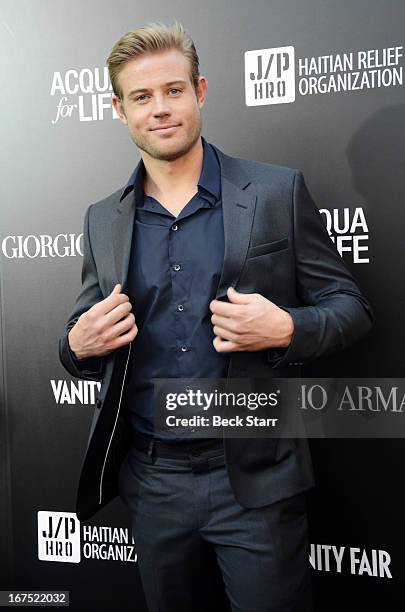 Actor/model Trevor Donovan arrives at the Giorgio Armani party to celebrate Paris Photo Los Angeles Vernissage opening night at Paramount Studios on...