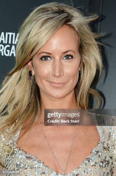 Model Lady Victoria Hervey arrives at the Giorgio Armani party to celebrate Paris Photo Los Angeles Vernissage opening night at Paramount Studios on...