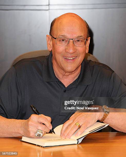 Bob Miller attends his book signing at Barnes & Noble bookstore at The Grove on April 25, 2013 in Los Angeles, California.