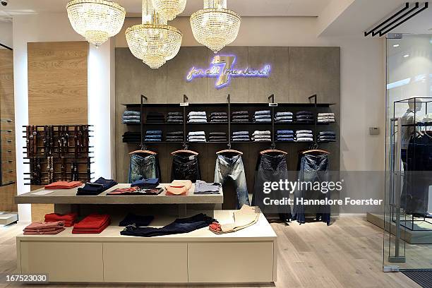 General view of atmosphere at the grand opening of 7 for all mankind store, on April 25, 2013 in Frankfurt, Germany.