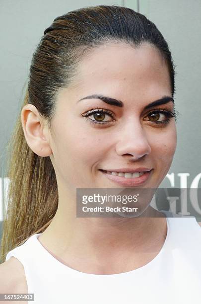 Actress Inbar Lavi arrives at the Giorgio Armani party to celebrate Paris Photo Los Angeles Vernissage opening night at Paramount Studios on April...