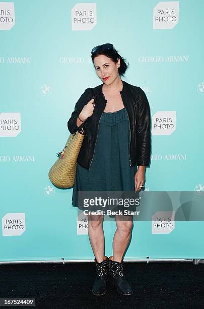 Art curator Lauri Firstenberg arrives at the Giorgio Armani party to celebrate Paris Photo Los Angeles Vernissage opening night at Paramount Studios...