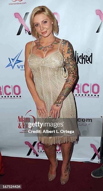 Adult film star Pamela Balian arrives for the 29th Annual XRCO Awards held at SupperClub Los Angeles on April 25, 2013 in Hollywood, California.