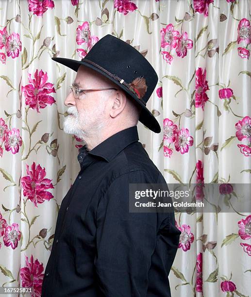 Writer Terry Pratchett is photographed for the Independent on May 24, 2012 in London, England.