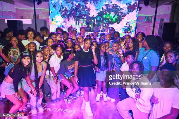 Journey Thomas attends her 16th Birthday Celebration at Factory Atlanta on September 10, 2023 in Chamblee, Georgia.