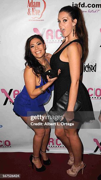 Adult film stars London Keyes and Alison Tyler arrive for the 29th Annual XRCO Awards held at SupperClub Los Angeles on April 25, 2013 in Hollywood,...