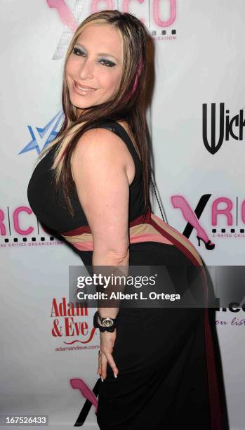 Adult film star Savannah Jayne arrives for the 29th Annual XRCO Awards held at SupperClub Los Angeles on April 25, 2013 in Hollywood, California.