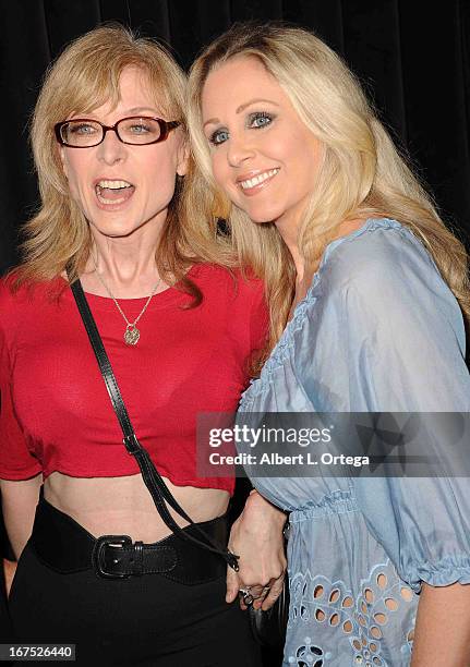 Adult film stars Nina Hartley and Julia Ann arrive for the 29th Annual XRCO Awards held at SupperClub Los Angeles on April 25, 2013 in Hollywood,...
