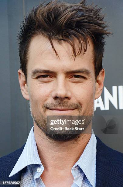 Actor Josh Duhamel arrives at the Giorgio Armani pary to celebrate Paris Photo Los Angeles Vernissage opening night at Paramount Studios on April 25,...