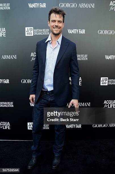 Actor Josh Duhamel arrives at the Giorgio Armani pary to celebrate Paris Photo Los Angeles Vernissage opening night at Paramount Studios on April 25,...