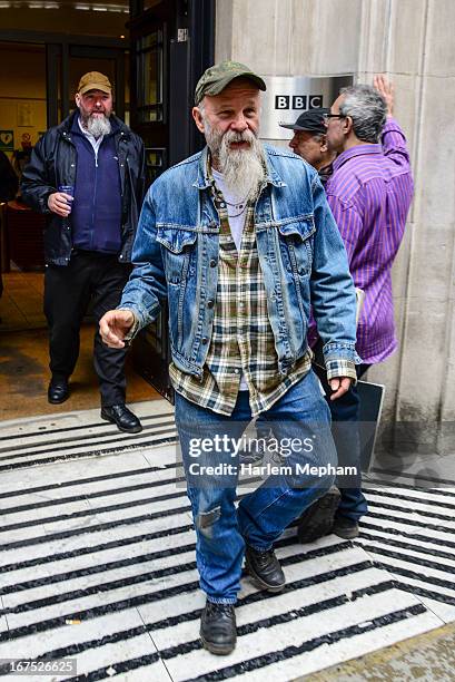 Seasick Steve sighted at BBC Radio 2 studios on April 26, 2013 in London, England.