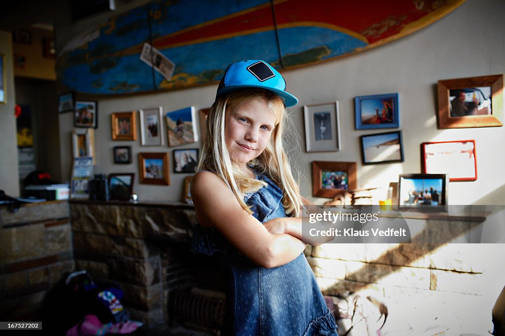 Girl smiling confident to camera