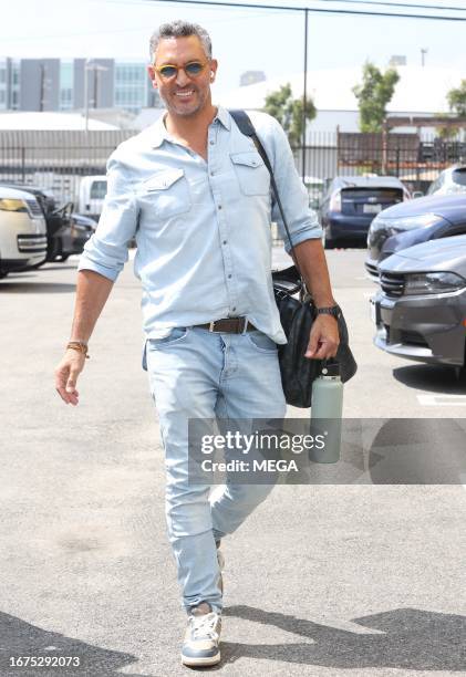 Mauricio Umansky is seen arriving at "Dancing With The Stars" rehearsals on September 18, 2023 in Los Angeles, California.