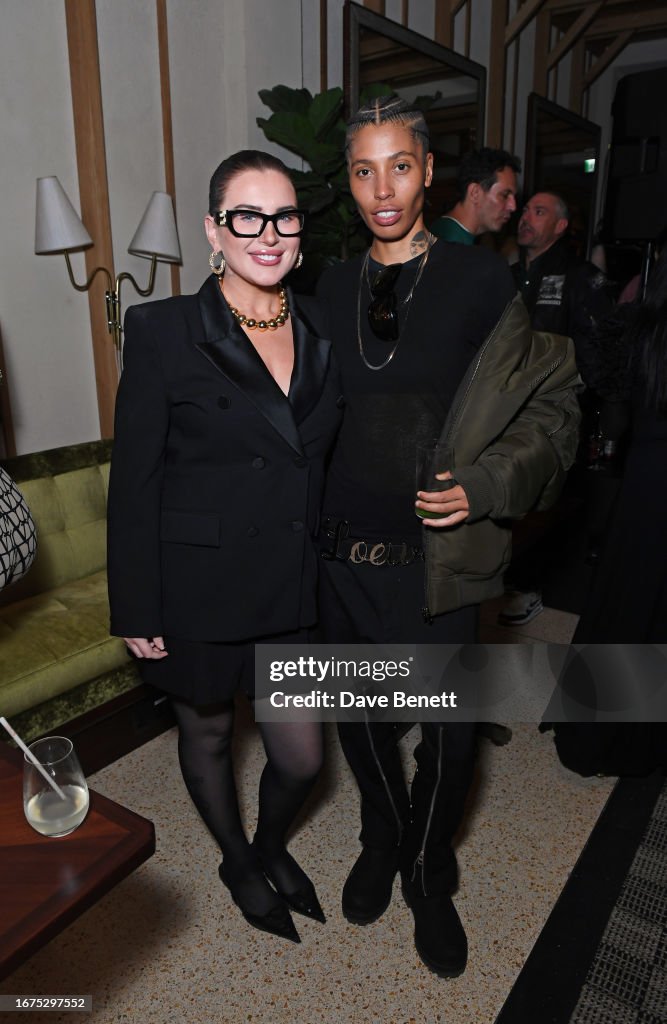 Cora Delaney and Kai-Isaiah Jamal attend the Perfect X Valentino LFW